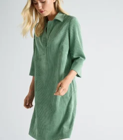 Groen kleedje in velours