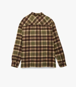 Groene Herenblouse Regular Fit Lange Mouwen Geruit