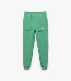 Groene Joggingbroek Meisjes Zakdetail