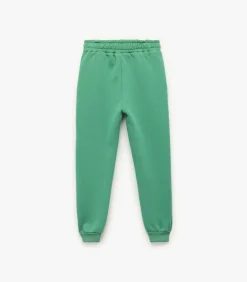 Groene Joggingbroek Meisjes Zakdetail