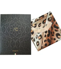 Grote vierkante zijden sjaal Original Leopard Zoé