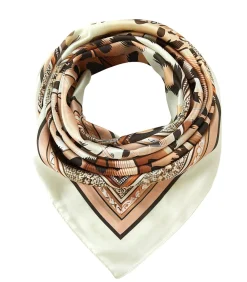 Grote vierkante zijden sjaal Original Leopard Zoé