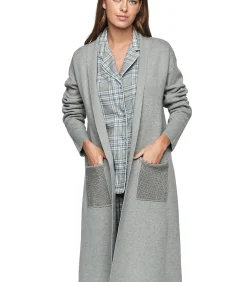 Halflange jas met glanzende zakken PC1 STYLE ADD