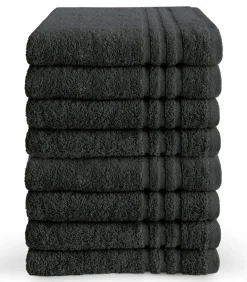 Handdoek 70 x 140 Antraciet - 6 stuks