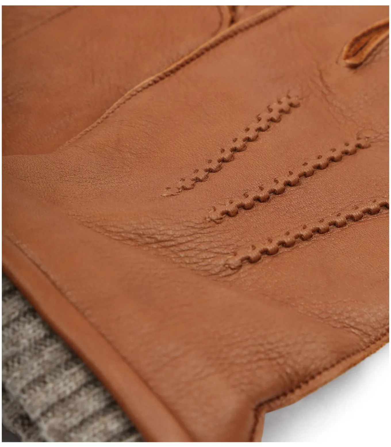 Handschoen Leer Camel