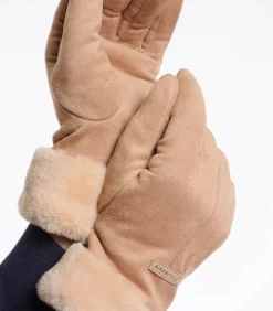 Handschoenen met imitatiebont Camel M