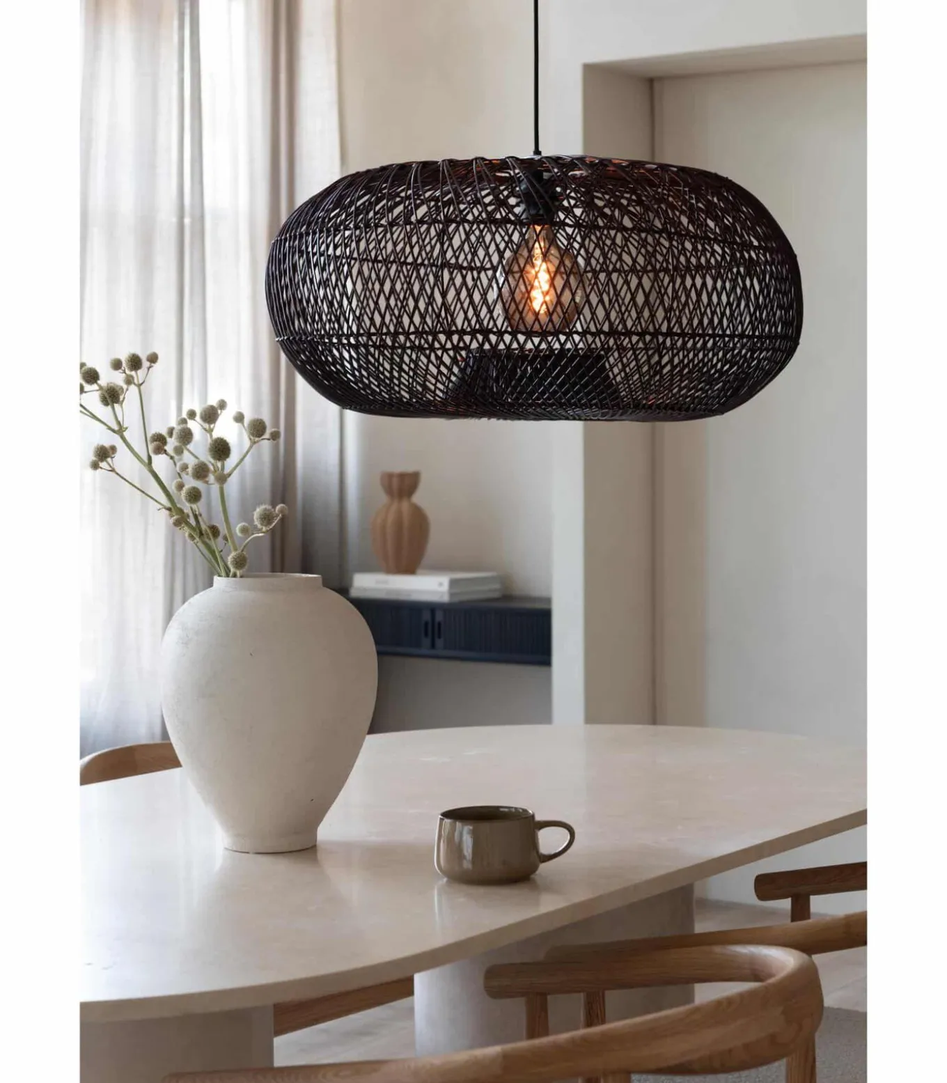 Hanglamp Arizona - Bordeaux - Ø70cm