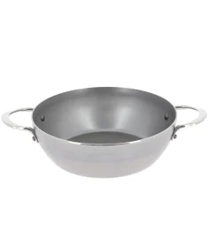 Hapjespan - met 2 handvaten - Mineral B - ø 24 cm / 2.5 liter - zonder anti-aanbaklaag