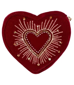 Hartvormig tasje met rits