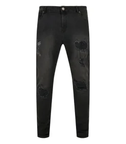 HEAVY DESTROYED - Jeans - Zwart Lak