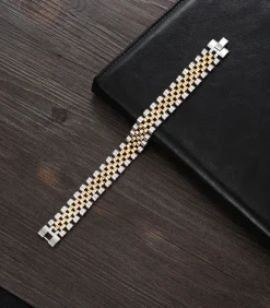 Heren Armband Jubilee - Zilver / Goud Kleurig - Staal