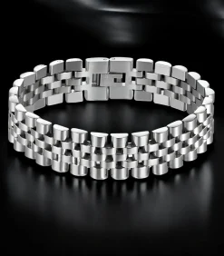 Heren Armband Jubilee - Zilver Kleurig - Staal