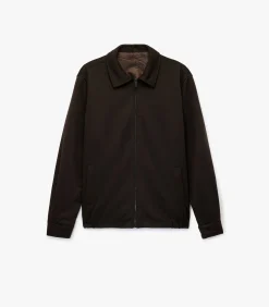 Heren Jas Viscose Blend Rits Zakdetails