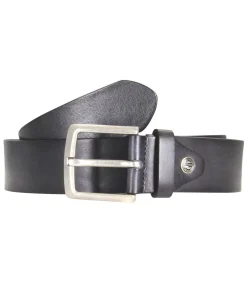 heren riem leer donkerblauw 40mm