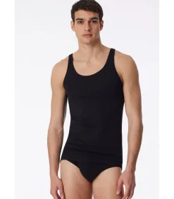 Heren Singlet Onderhemd Zwart