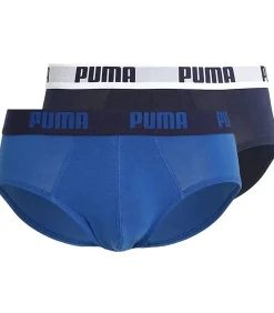 Heren slips 2-pak- True Blue - Elastisch katoen