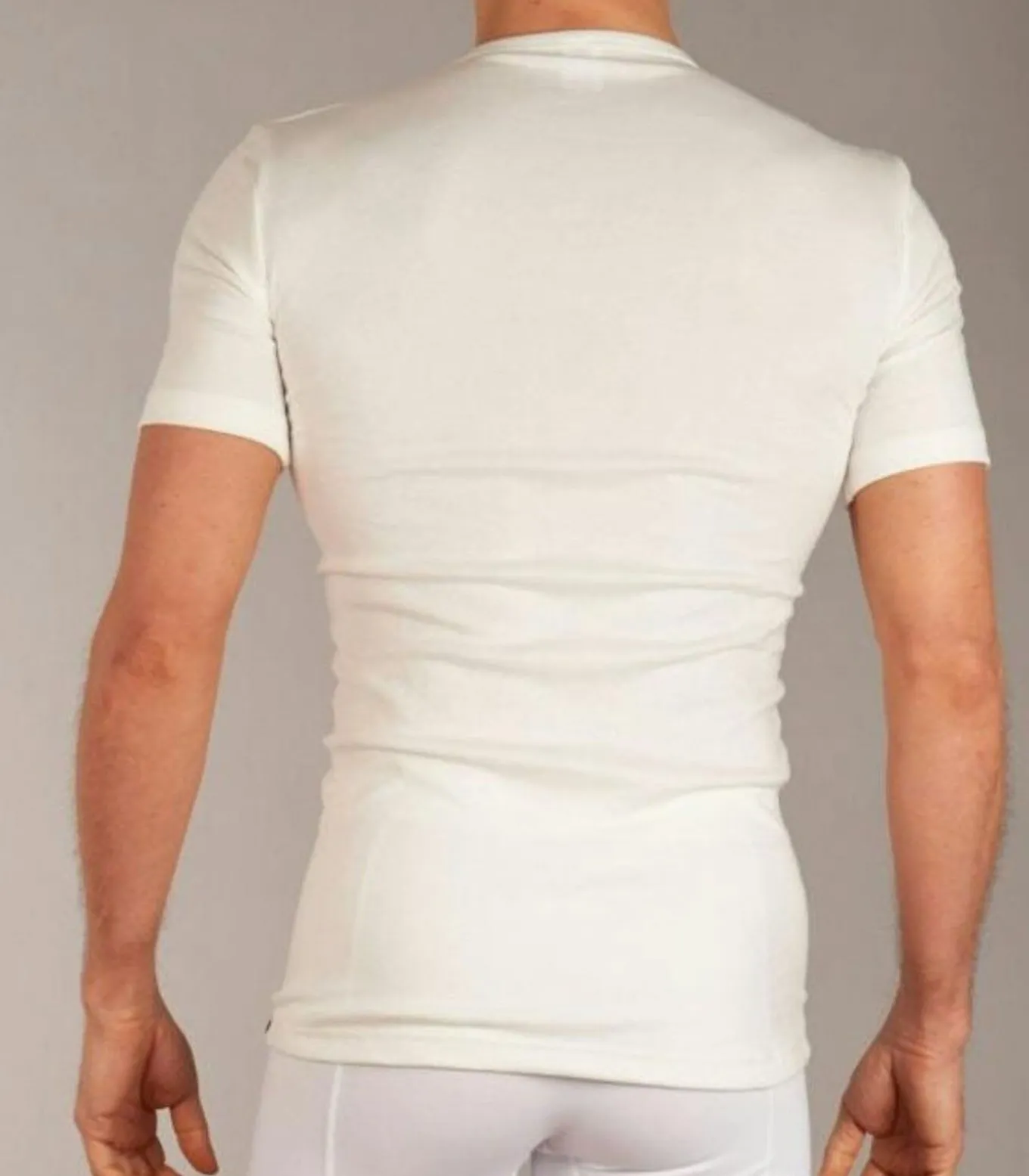 Heren thermo shirt Korte mouw - V-hals - Warm ondershirt met korte mouwen