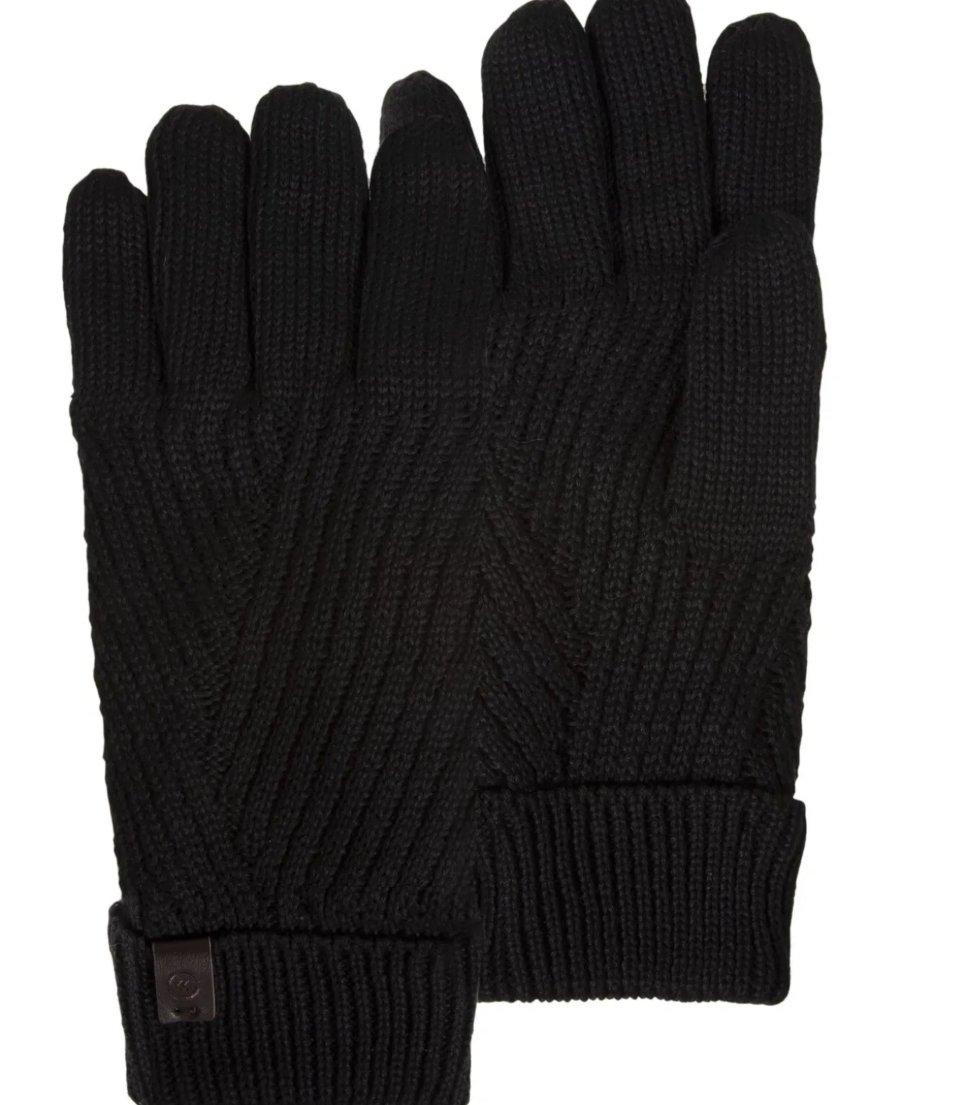 Herenhandschoenen Gerecycled ribgebreid