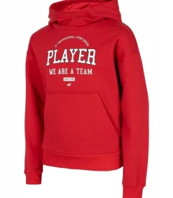 HJZ22 - Trui met kap - Rood