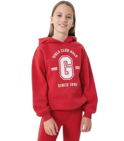 HJZ22 JBLD004 - Trui met kap - Rood