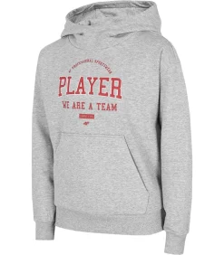 HJZ22 JBLM006 27M - Trui met kap - Lightgrijs