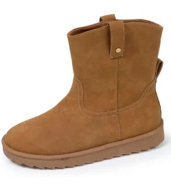 Hoge dameslaarzen Camel