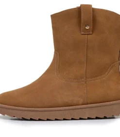 Hoge dameslaarzen Camel