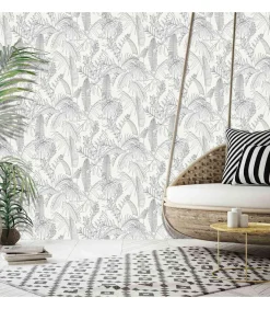 HOLLANDSE WANDBEKLEDING Behang Galapalos Wit