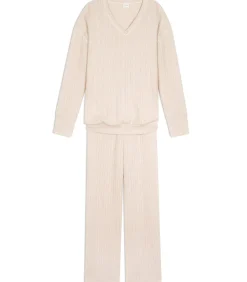 Homewear-set van gebreide stof SHETLAND 124