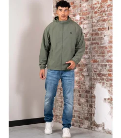 Hooded shell jacket - laurel wreath green