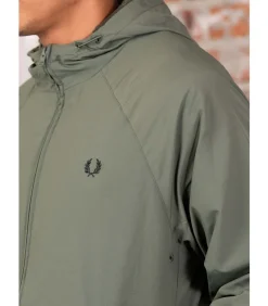 Hooded shell jacket - laurel wreath green