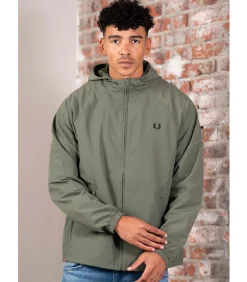 Hooded shell jacket - laurel wreath green