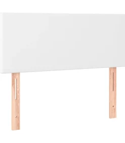 Hoofdbord LED 80x5x78/88 cm kunstleer wit