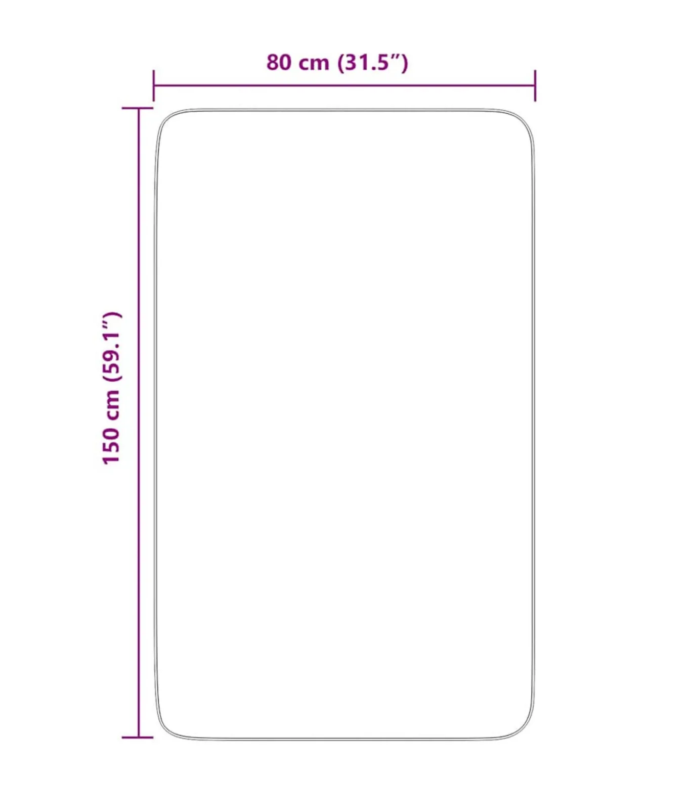 Hoogpolig vloerkleed NAVARRA 80x150 cm polyester beige