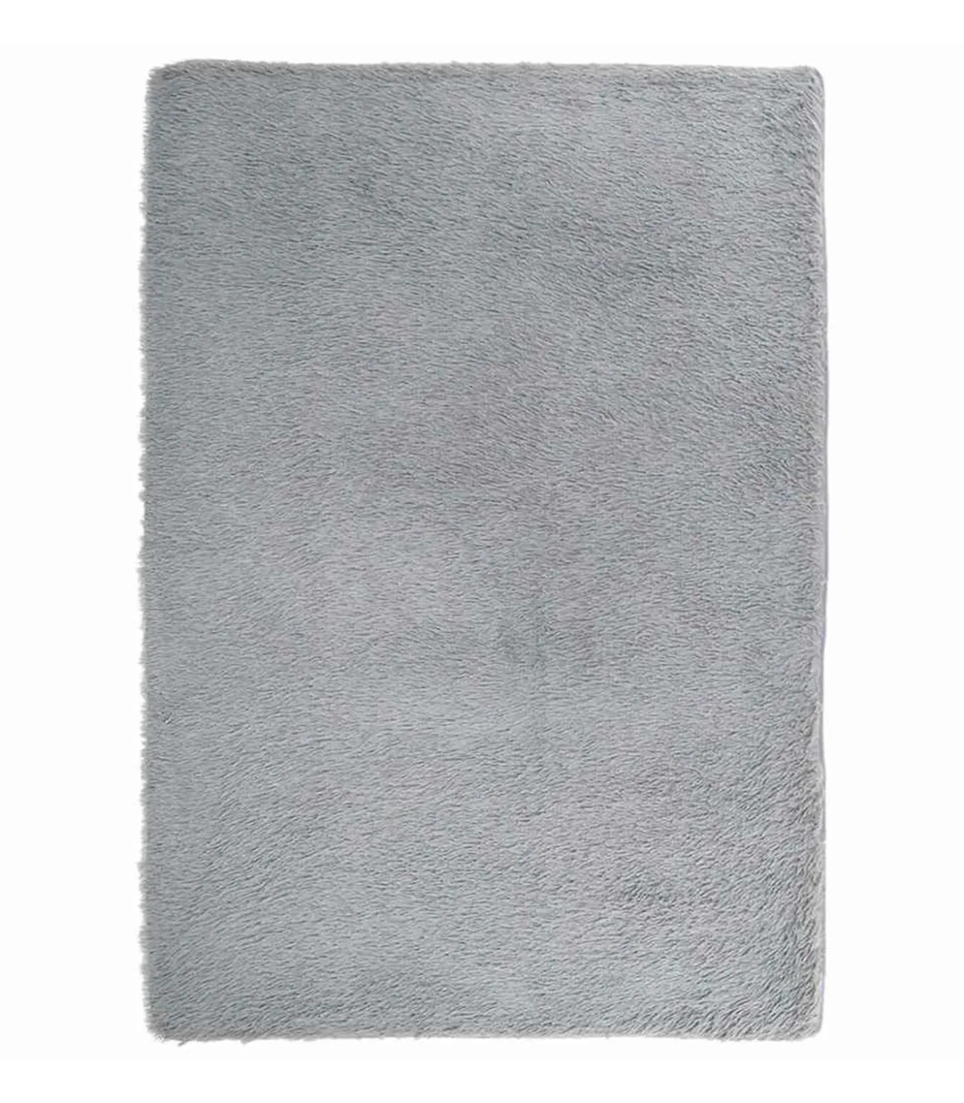 Hoogpolig vloerkleed NAVARRA 160x230 cm polyester lichtgrijs