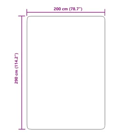 Hoogpolig vloerkleed NAVARRA 200x290 cm polyester crèmekleurig