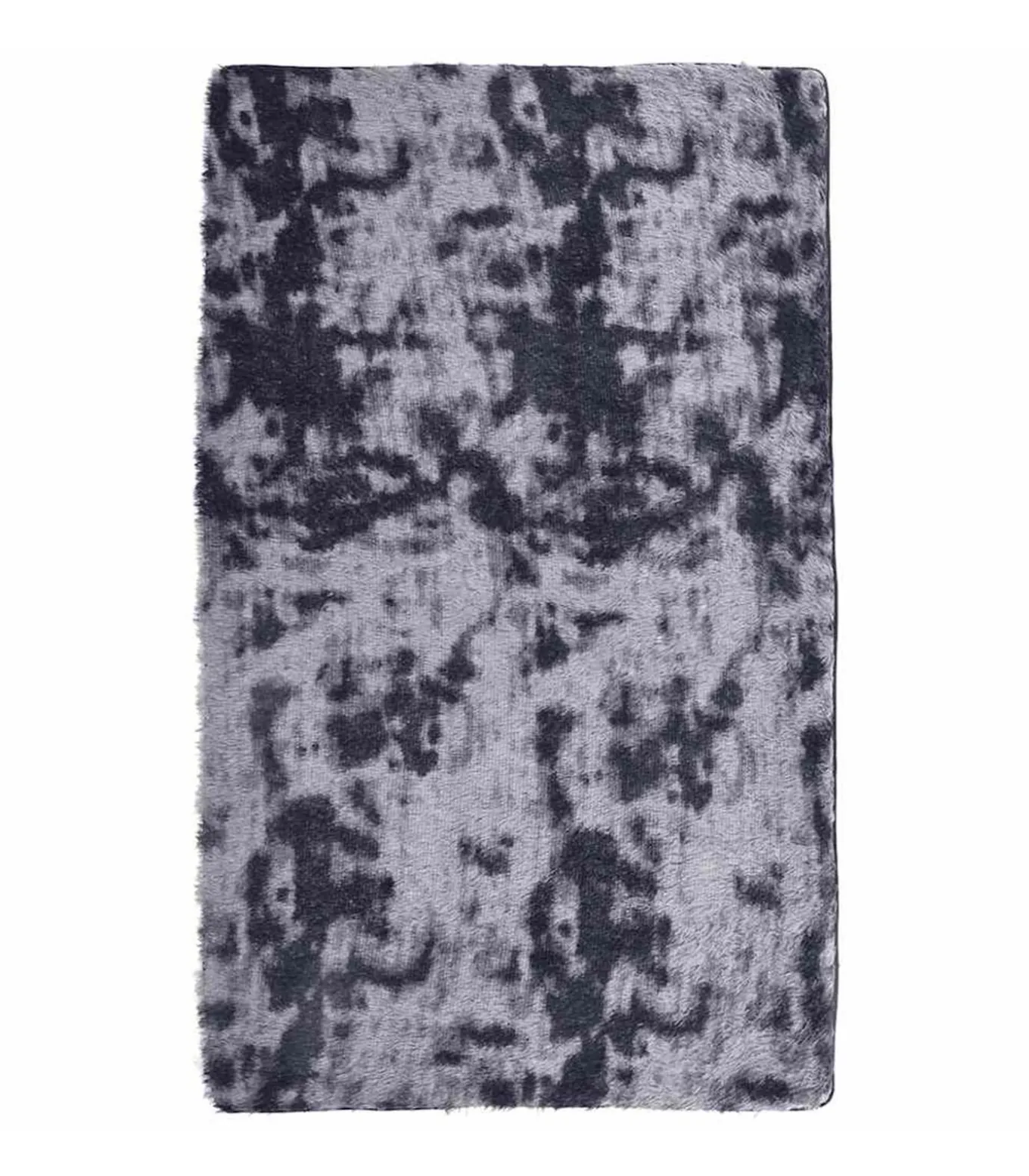 Hoogpolig vloerkleed NAVARRA 80x150 cm polyester donkergrijs