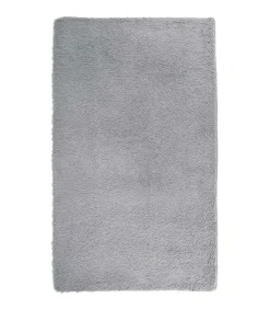 Hoogpolig vloerkleed NAVARRA 80x150 cm polyester lichtgrijs