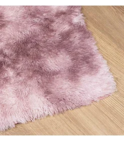Hoogpolig vloerkleed NAVARRA 200x290 cm polyester stoffig roze