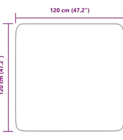 Hoogpolig vloerkleed NAVARRA 120x120 cm polyester stoffig roze