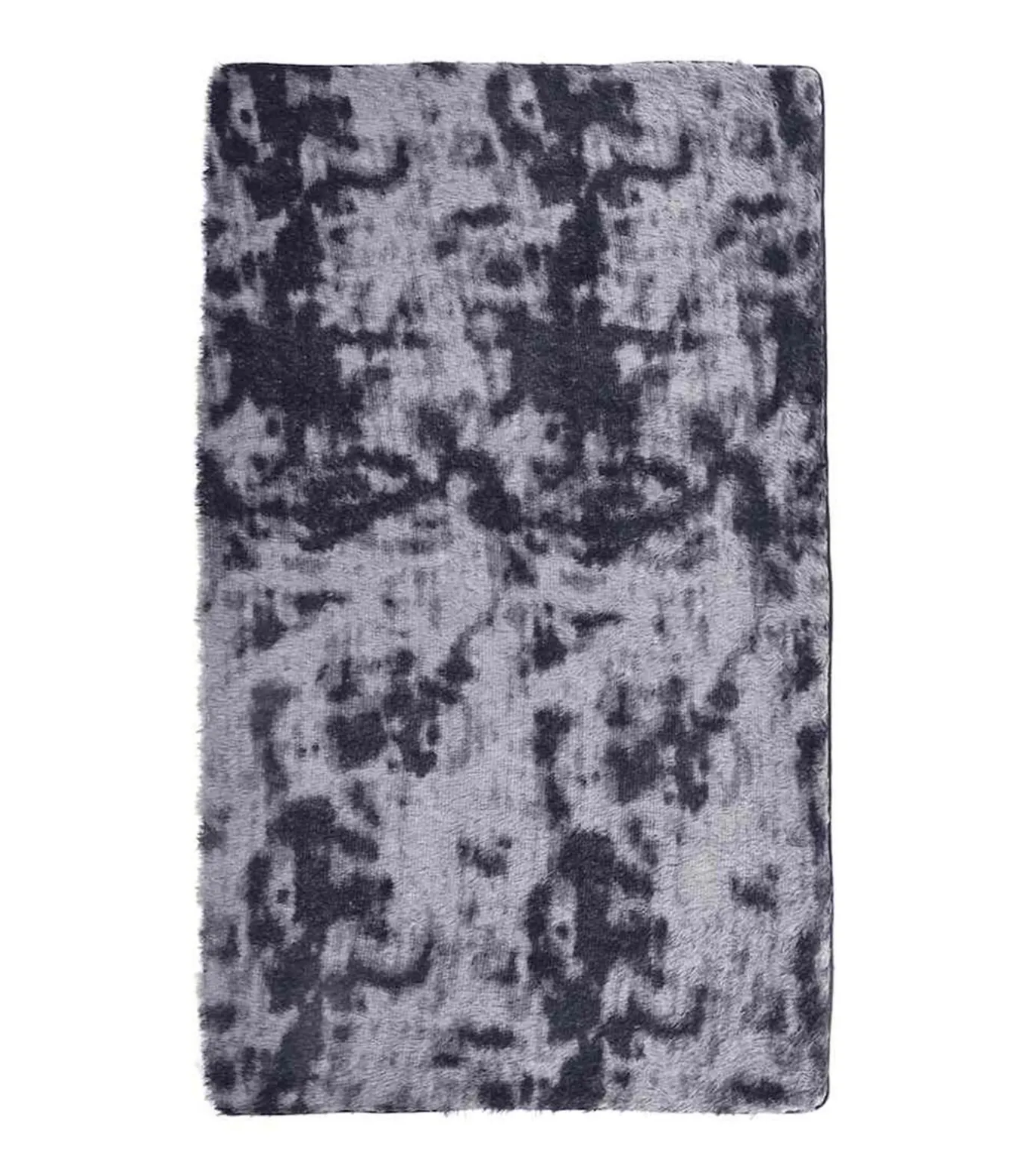 Hoogpolig vloerkleed NAVARRA 60x100 cm polyester donkergrijs