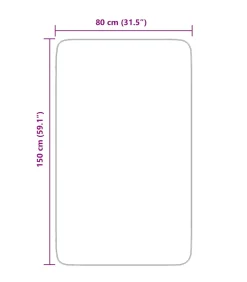 Hoogpolig vloerkleed NAVARRA 80x150 cm polyester crèmekleurig