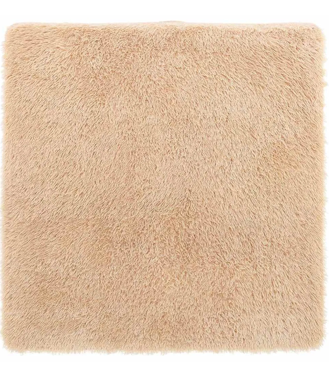 Hoogpolig vloerkleed NAVARRA 200x200 cm polyester beige