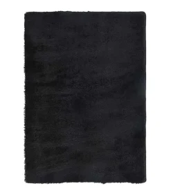 Hoogpolig vloerkleed NAVARRA 160x230 cm polyester zwart