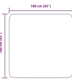 Hoogpolig vloerkleed NAVARRA 160x160 cm polyester stoffig roze