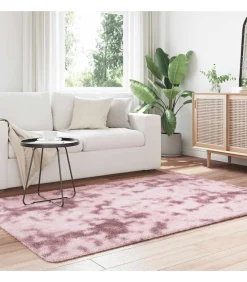 Hoogpolig vloerkleed NAVARRA 130x200 cm polyester stoffig roze