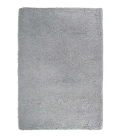 Hoogpolig vloerkleed NAVARRA 200x290 cm polyester lichtgrijs