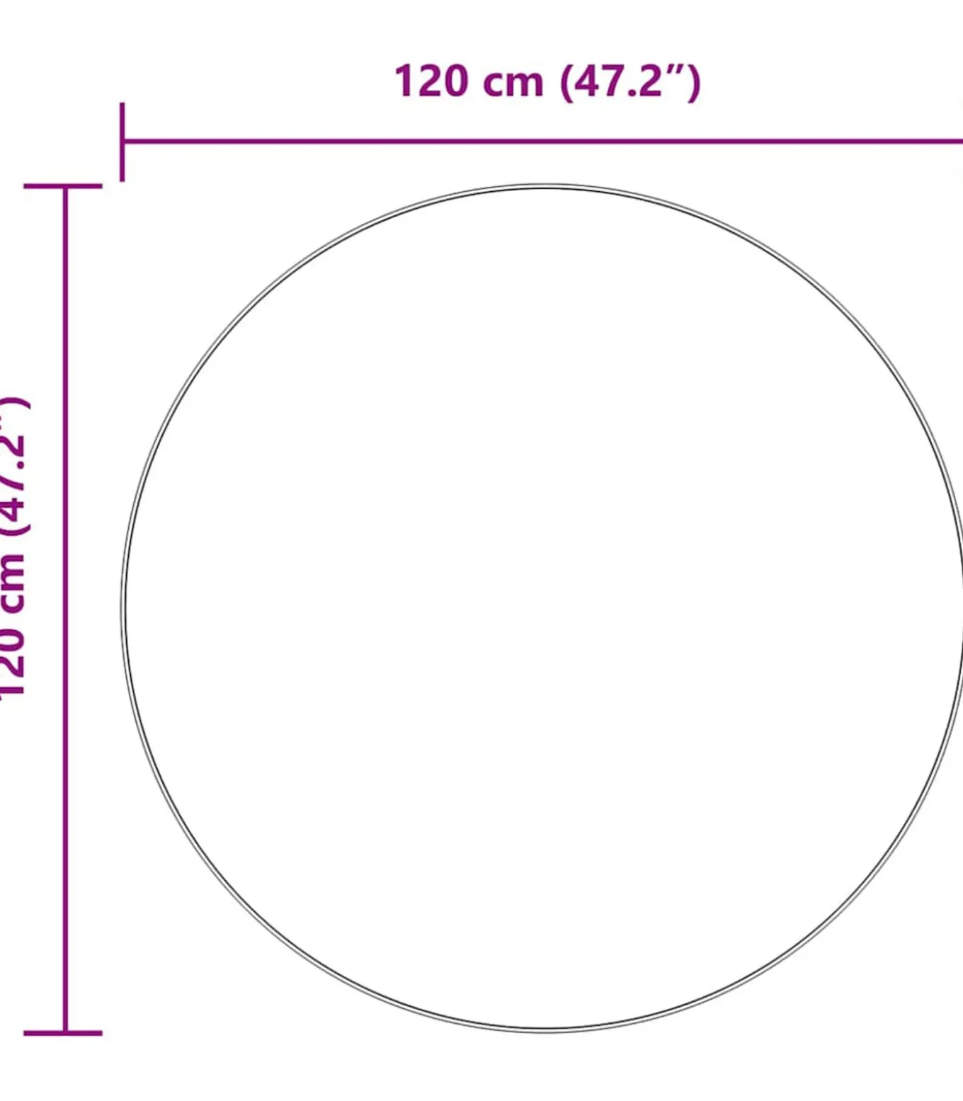 Hoogpolig vloerkleed NAVARRA 120x120 cm polyester stoffig roze