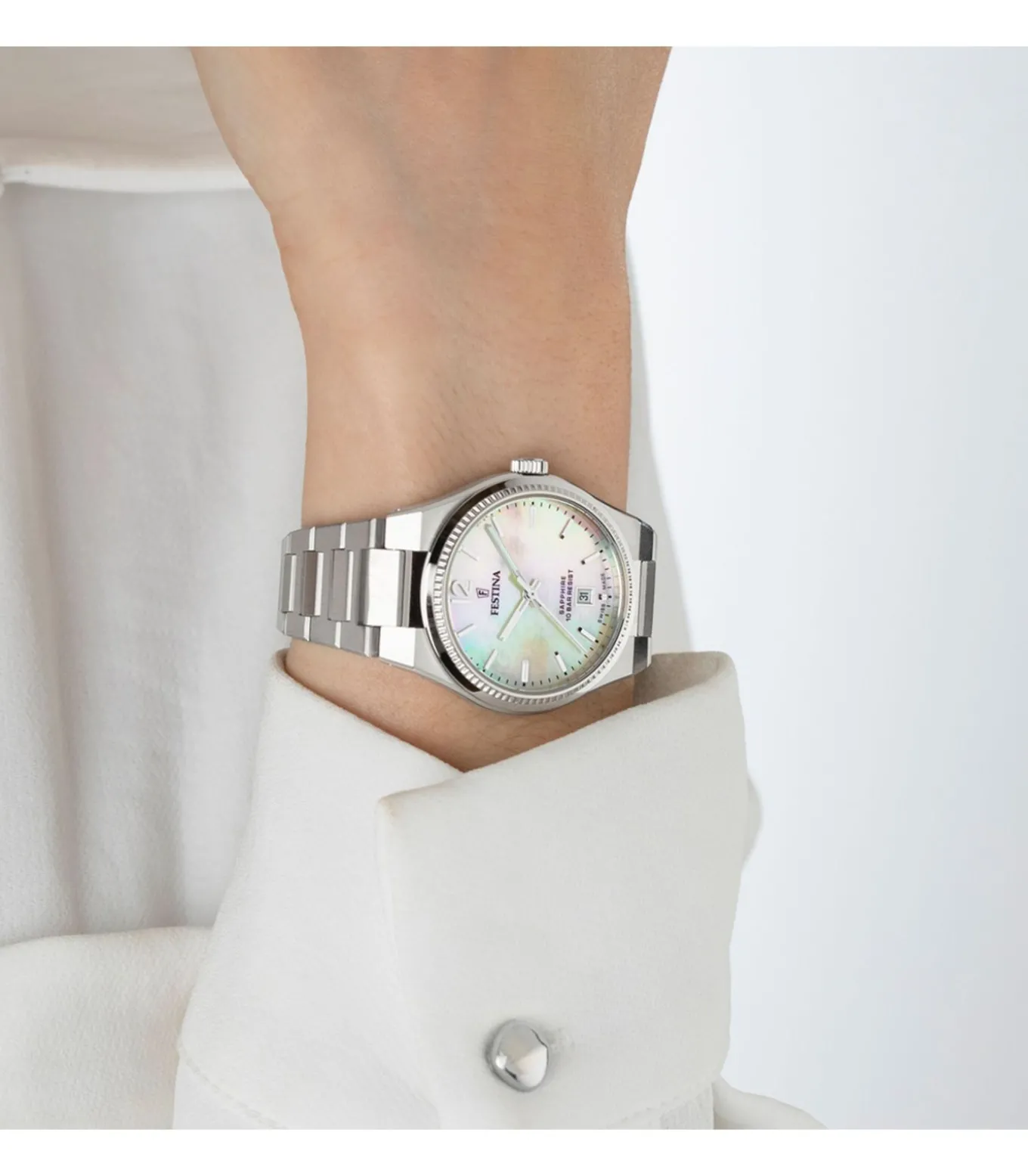 Horloge Rivé Swiss Made Silver