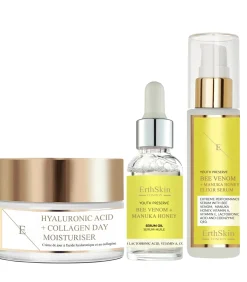 Hyaluronzuur & Collageen Dagcrème + Elixir Serum + Serumolie